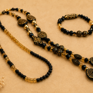 Golden Knight Eyeglass chain w Bracelet