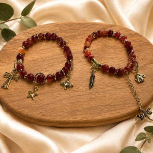 Carnelian Gold Bracelets