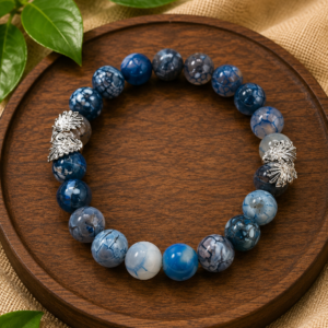 Dragon vein and cracked agate