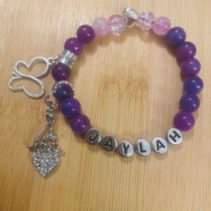 Personalized Purple Princess Bracelet