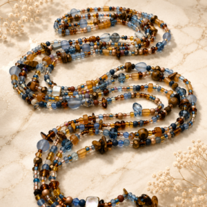 Rustic Denim Waist Beads
